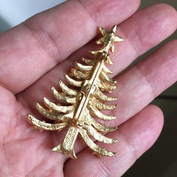 🖤Vtg EISENBERG ICE©️💕signed Christmas tree brooch - Picture 5 of 12